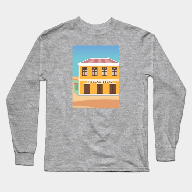 San Nicolas, Aruba Long Sleeve T-Shirt by lymancreativeco